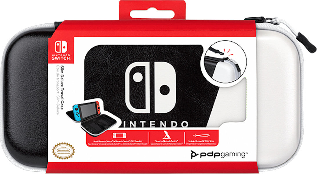Funda Pdp Slim Deluxe Travel Case Negro/Blanco (- NINTENDO SWITCH - OLED/LITE) - Estuche de viaje Funda Pdp Slim Deluxe Travel Case Negro/Blanco (- NINTENDO SWITCH - OLED/LITE) - Estuche de viaje